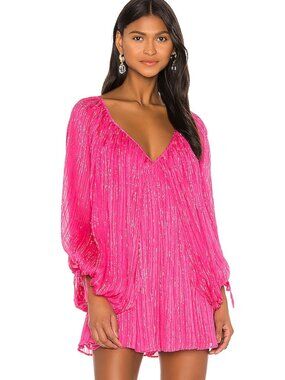 NWT Tularosa Nola Romper Pink Glitter Long Sleeve XS